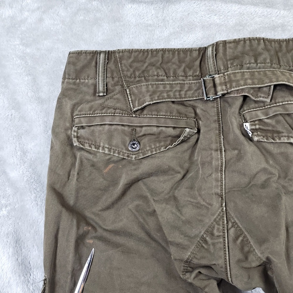Levis 511 Cargo Pants Men 32x26.5 Skinny Back Buckle Utility Distressed - Picture 10 of 16